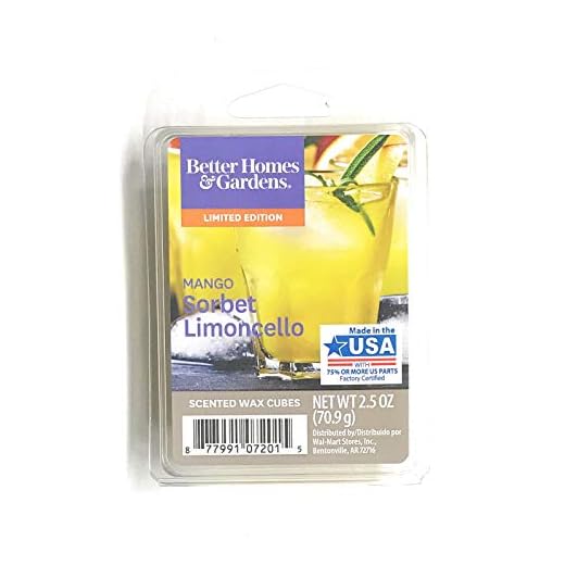 Better Homes and Gardens Mango Sorbet Limoncello 2018 Limited Edition Wax Cubes