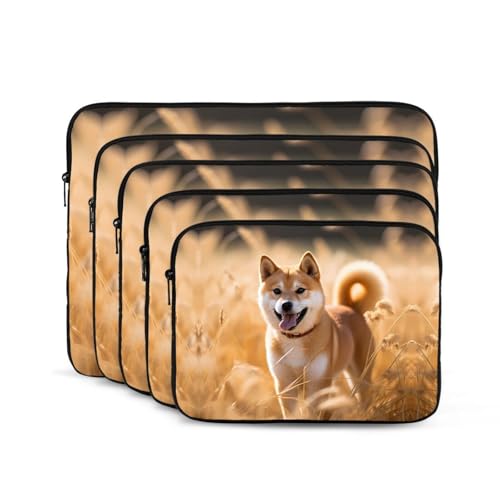 Funda portátil para laptop 15 pulgadas con diseño Shiba Inu miniatura 2