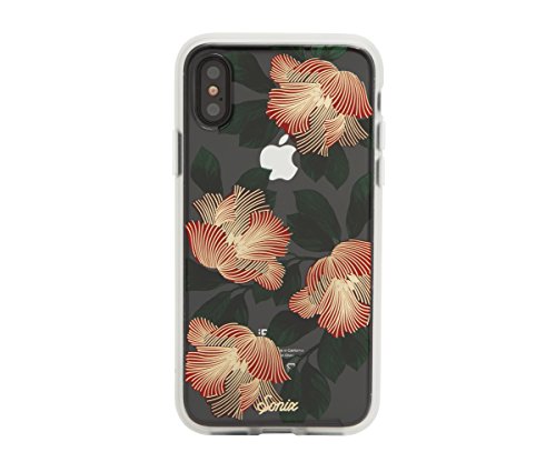 Sonix Tropical Deco Case for iPhone X/XS [Military Drop Test Certified] Women's Protective Floral Clear Case for Apple iPhone X, iPhone Xs