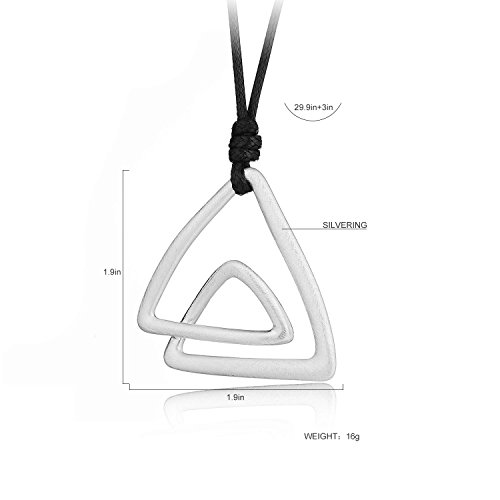 HONGYE Brushed Geometry Pendent Long Rope Necklace for Women by HONGYE - Image 3
