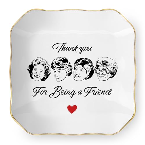 Friend Gifts for Women, Thank You Gift for Best Friend, Golden Girls Merchandise, Ceramic Jewelry...