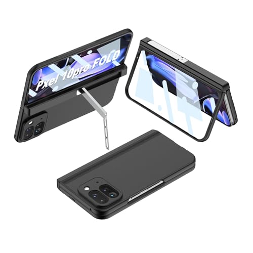 ���d�� �X�}�z�P�[�X Pixel 11 Pro Fold �p�̃P�[�X �X�^���h�@�\ �X�}�[�g�t�H�� �P�[�X CASE PC&�����K���X �X�}�z�ی�P�[�X �Ռ��h�~ �w�ʃJ�o�[[ag-nx2574][�u���b�N]
