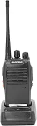 AGold Rádio Comunicador Walk Talk Profissional, 16 Frequências, UHF 400-470 MHz, Alcance 6km, Kit com 2 Unidades, Bateria 1500mAh