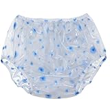 GJXWD Inkontinenz-Slips Aus Kunststoff - PVC Inkontinenz-Schlupfhose für Erwachsene - mit Geruchskontrolle Inkontinenzhose Anti-Seiten-Leckage KunststoffhoseBlue,2XL
