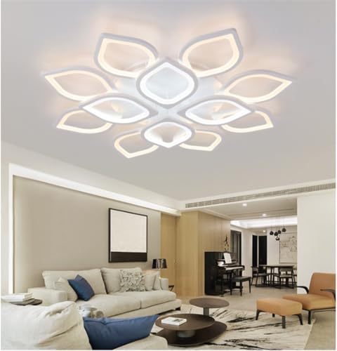 Plafonnier LED dimmable 160W lampe de salon et chambre avec télécommande réglable - 2