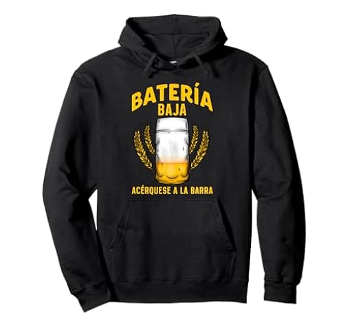Regalo Original Friki Camisetas Cerveza Beer Batería Baja Sudadera con Capucha | Ya disponible en tu tienda friki favorita! En mundofriki.es!