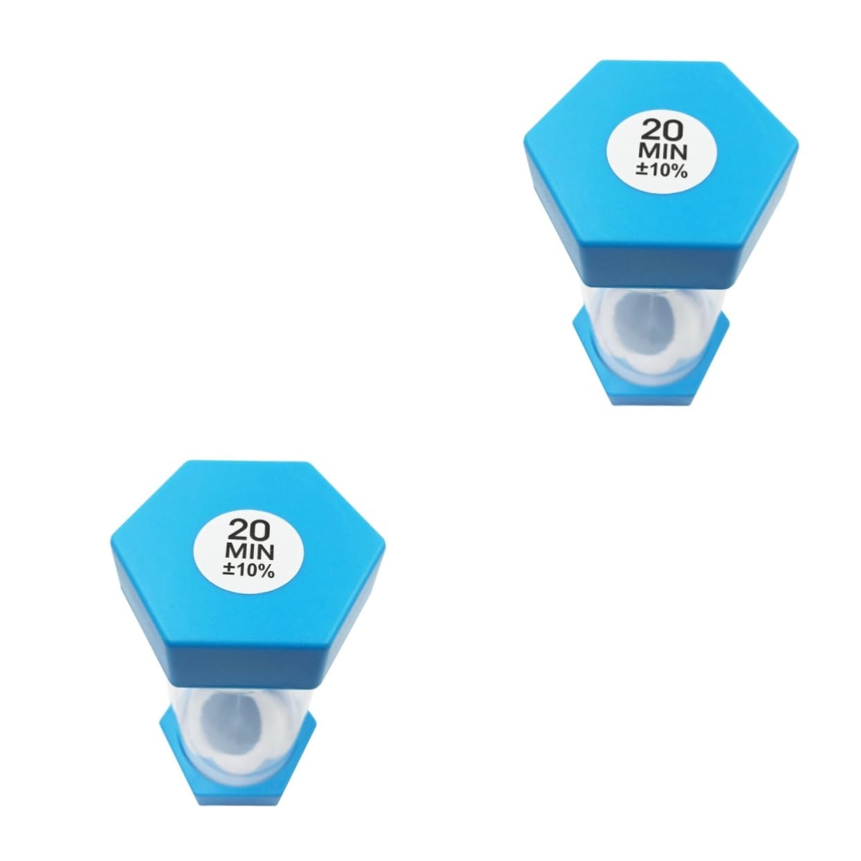 MAGICLULU 2 Relojes De Arena para Niños con Temporizador Visual De 20 Piezas para Niños Y Niñas con Luz Decorativa Hexagonal.