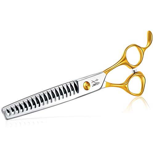 JASON 19,1 cm 18 Zähne Chunker Schere für Hunde und Katzen, Fellpflege, Texturierung, Mischen, Effilierschere für Haustiere, Trimm-Set für Rechtshänder