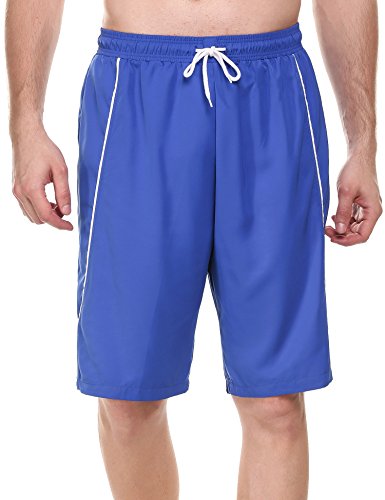 COOFANDY Men's Denim Shorts Classic Fit Summer Fashion Ripped Distressed Jeans Short with Broken Hole (02-Blue, Small)