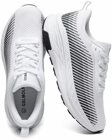 GSLMOLN Women's Running Shoes Breathable Comfortable Lightweight Non Slip Cushion Walking Gym Tennis Sneakers