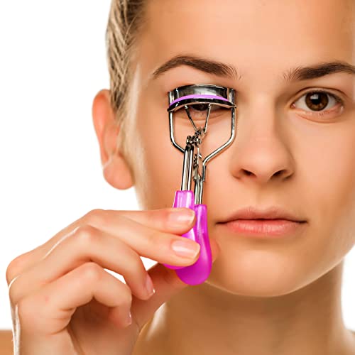 LLTGMV Curler Refills Eyelash Curler Refill Pads Silicone Rubber Curler Replacement Refills Pads for Universal Eyelash Curler with a Clear Storage Box (Multi Color-30pcs)