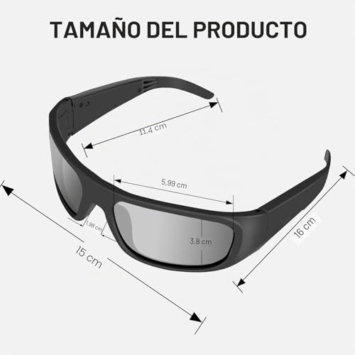 Miniatura 6 de Oho Sunshine Water Resistance Audio Sunglasses,Open Ear Bluetooth Sunglasses To Listen Music And Make Phone Calls With Polarized Uv400 Protection Safety Lenses,Unisex Sport Design