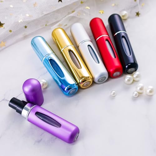 Image of GOLF 6pcs 5ML Portable Mini Refillable Perfume Atomizer Spray Bottle with 2 Funnel Filler for Travel Purse