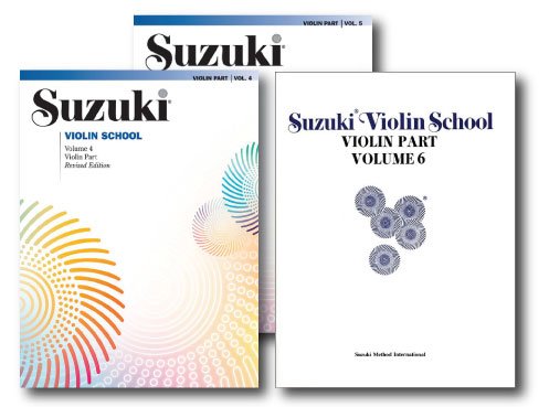 Suzuki Violin School, Violin Part - 3 Book Set - Includes Volume 4, Volume 5 and Volume 6