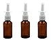 3 PCS 15 ML Vide Rechargeable Ambre Verre Nasal Spray Bouteille Pompe Pulvérisateurs Snoot Nettoyant Conteneur pour Dispensing Médical