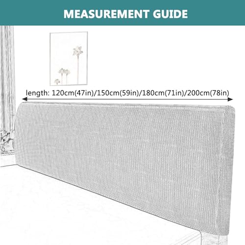 Funda elástica para sofá cama verde que cubre imperfecciones de 120 cm 5