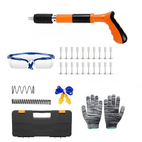 PISTOLA SPARACHIODI E RIVETTI CHIODATRICE D'ARIA CON CHIODI E ACCESSORI