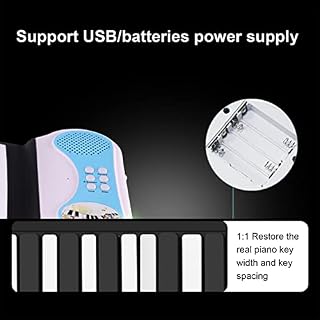 Roll Up Piano 49 Touches Flexible Éducatif Clavier Électrique Piano Haut-Parleur Intégré Et 8 Tons, Portable Silicone… - Les Beatles, Paul McCartney, John Lennon, RIngo Starr, George Harrison Roll Up Piano 49 Touches Flexible Éducatif Clavier Électrique Piano Haut-Parleur Intégré Et 8 Tons, Portable Silicone… – Image 4