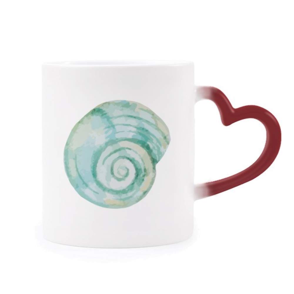 Taza caracol vida marina azul termosensible adios a los desayunos aburridos con taza magica