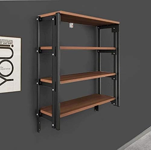 Convertible Console Table Shelf Bookshelf Kitchen Table Wall Mounted Foldable Both Table and Rack Custom Design Multiple Uses Smart Table Solid Metal Body
