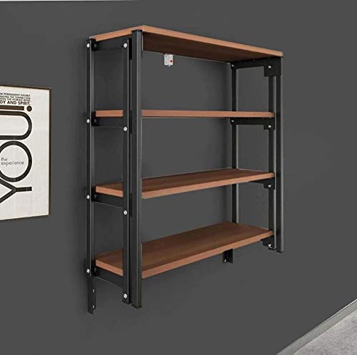 Convertible Console Table Shelf Bookshelf Kitchen Table Wall Mounted Foldable Both Table And Rack Custom Design Multiple Uses Smart Table Solid Metal Body #TOP13