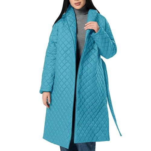 Manteau matelassé à la mode pour femme blouson bouffant long chaud hiver
