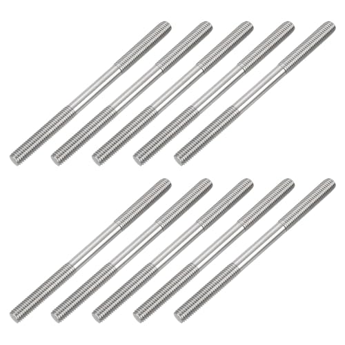 uxcell 10Pcs M8x120mm 304 Stainless Steel Double End Threaded Stud Screw Bolt for House Maintenance by uxcell - Used condition - US$11.47