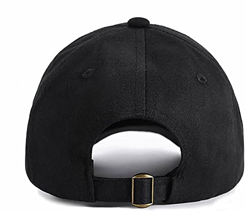 Quanhaigou Low Profile Cotton Baseball Cap Dad Hat Adjustable Fashion Hats For Men Women Polo Trucker Unisex Style Headwear (Black White Cross) #TOP2