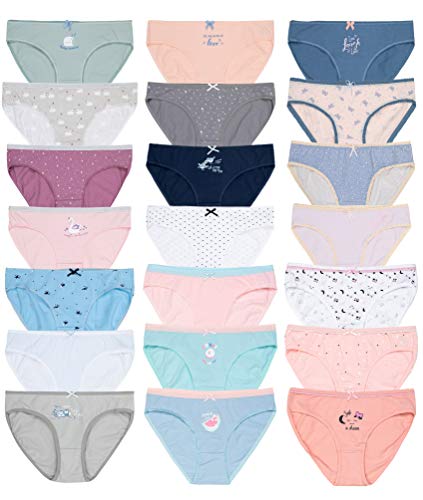 Channo Braguitas de Algodón para Mujer con Estampados Originales. Suave y Cómodas - Pack Sorpresa de 6, L