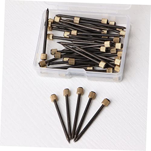 Image of DOITOOL 1Set Boxed Nails for Picture Frames Heavy Duty Photo Frame Fixing Nails Durable Black Frame Hanging Hardware for Wall Mounting and Displaying Photos