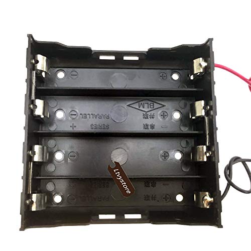 18650 Battery Case Holder, 3 Pcs 4 Slots x 3.7V 14.8Volt DIY Battery Storage Box, in Series Black Plastic Batteries Case for 4 x 18650 Ltvystore by Ltvystore - Image 4