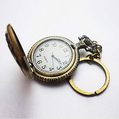 IKTU Metallic Vintage Mom Pocket Unisex Watch Keychain