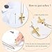 Rope Winding Cross Cremation Ashes Urn Pendant Necklace Memorial Keepsake Jewelry Lord’s Prayer Cross Ashes Necklaces (Gold)