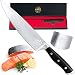 Pro Chef Knife - 8 inch Professional Kitchen Sharp German High Carbon Stainless Steel for Cutting Slicing Chopping - Ergonomic Handle and Hand Guard Finger Protector