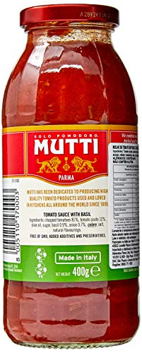 Molho de Tomate com Manjericão e Cebola Vidro Mutti 400g