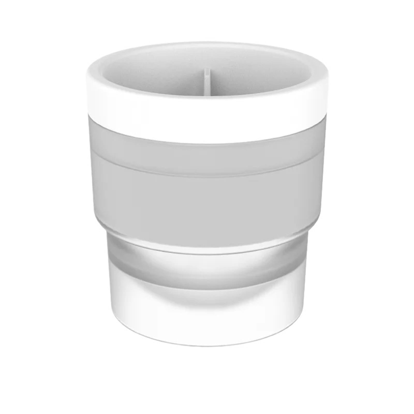 Moule à glaçons rond en silicone blanc pour congélateur et réfrigérateur