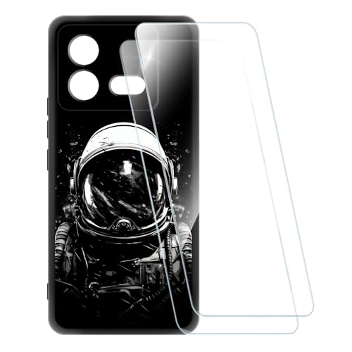 ESACMOT �v�����g�P�[�X + 2�������K���X�t�B���� Vivo iQOO Neo 8 Pro 5G �Ƃ̌݊�������, �Ռ��z���\�t�g�J�o�[ HD�N���A (�F����s�m)