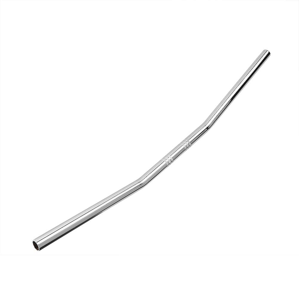 KIMISS Manubrio per moto in ferro 7/8 pollici 22MM Drag Bar Manubrio nero argento(Argento)