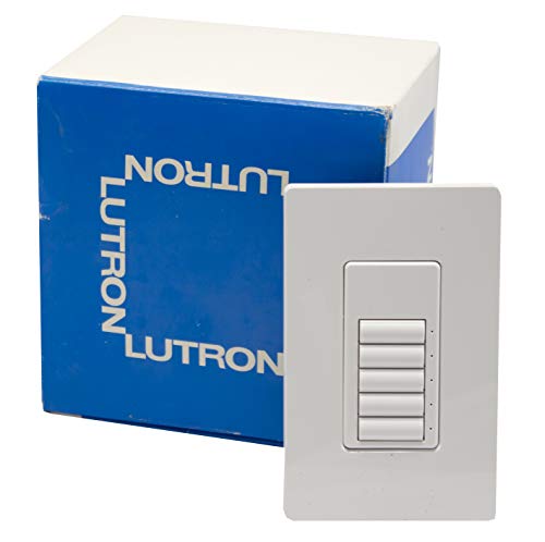 Commutateur Lutron SS-5BI-GWH-E00 blanc brillant à 5 boutons