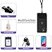 SS Phone Lanyard, Cell Phone Lanyard with Adjustable Detachable Neckstrap and Phone Tether, Phone Strap Suitable for All Smartphones-Black