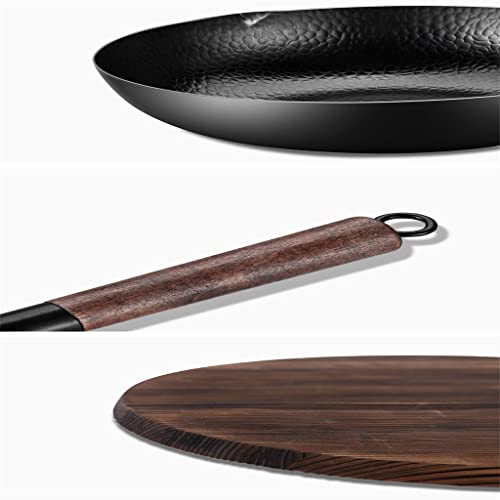 Wok de hierro tradicional 32 cm sin recubrimiento miniatura 4