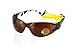 Body Glove 90216 V-Line High Impact Safety Glasses, Brown Frame, Brown Lens
