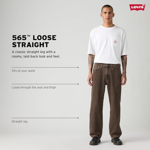 Levi's Men's 565 Loose Straight Jeans, (New) My Backstory, 34Wx32L