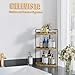 CeleVista Corner Bathroom Counter Organizer, 3 Tier Bathroom Storage Countertop for Skincare, Sink Shelf for Kitchen Decor, Vanity, Dresser, Makeup, Gift(Rustic Brown)