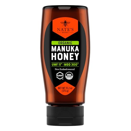 Nate's Organic Manuka Honey - 13.2 oz Squeeze Bottle