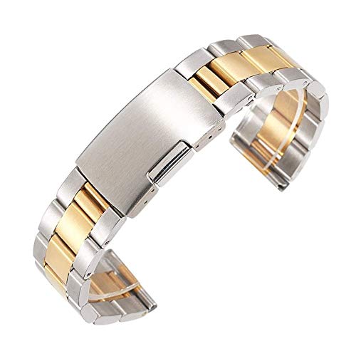 Sangle de montre 18 mm 22 mm acier inoxydable bracelet métal avec épingles