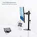 VIVO Steel Reinforcement Bracket Mount Plate for Thin, Glass, and Other Fragile Table Top Surfaces, Compatible with Most Monitor Stand C-Clamp Installations, Anti-Slip No Scratch, Black, STAND-AC01R