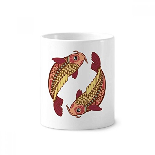 Gobelet en céramique constellation poissons comme porte brosse à dents et stylo