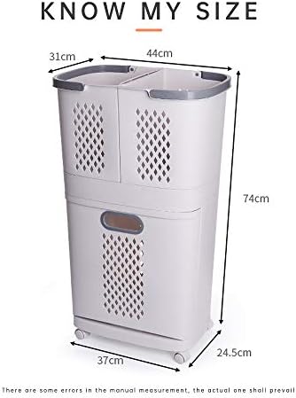bretoes Removable Laundry Basket Classification Thickened Storage Rack Household Storage Bucket