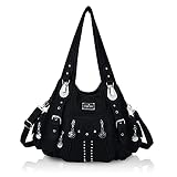 Angel Kiss Handbags for Women Soft PU Leather Large Hobo Bags for Ladies Top Handle Satchel Shoulder
